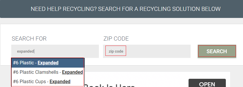 Earth911 Recycling Search